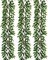 3 Strands Italian Ruscus Artificial Vines, 73" Silk Vine Garland with Green Leaves, Fake Hanging Plants Greenery Decor for Home, Bedroom, Wall, Party, Wedding Decoration